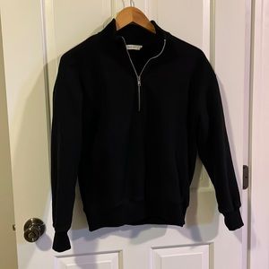 Black quarter zip